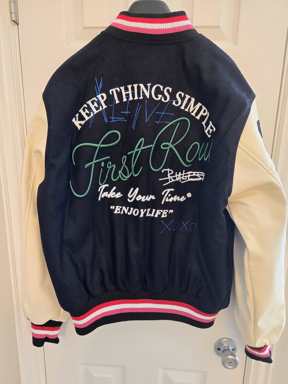 FIRST ROW - Unisex Varsity Jacket - Picture 4 of 8